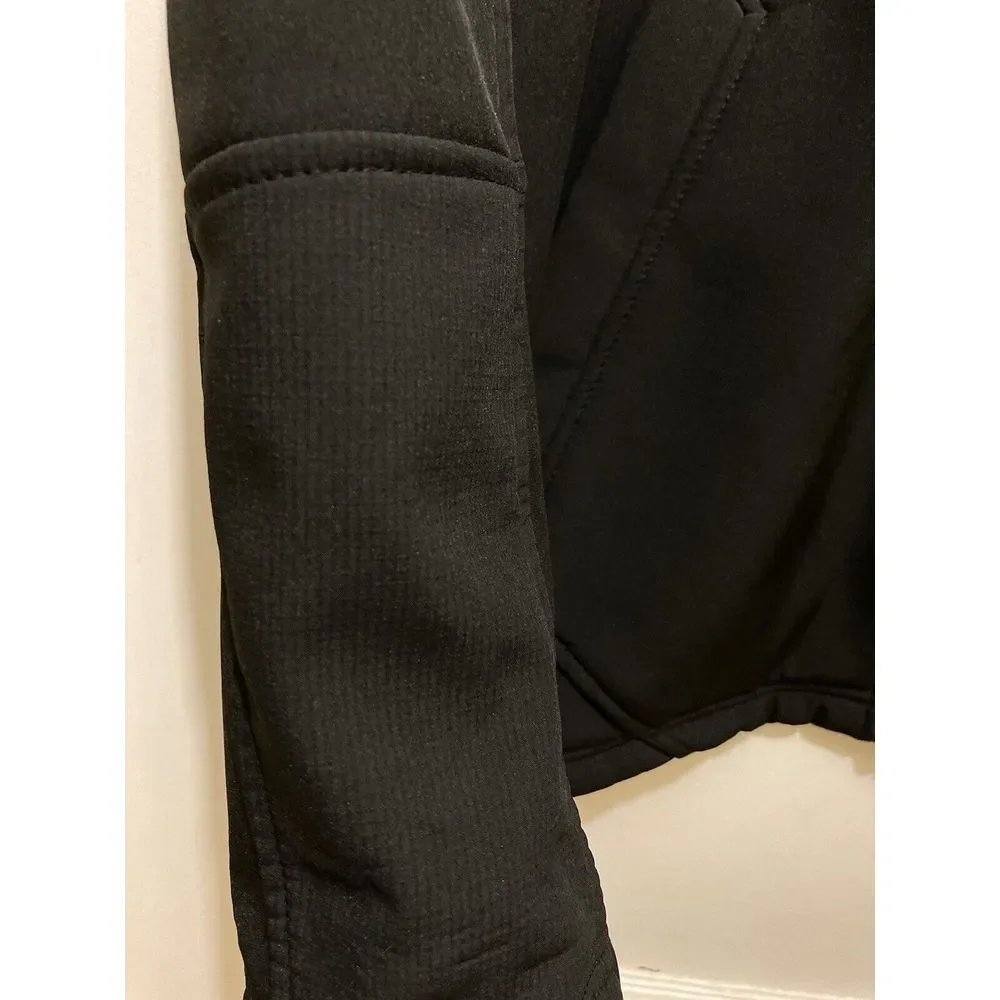 Snozu Performance Jacket Men's M Black Full Zip‎ Fleece Lined Pockets Hiking